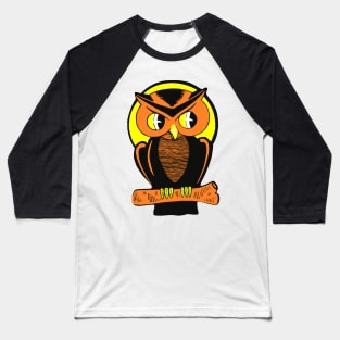 Antique Owl Baseball T-Shirt